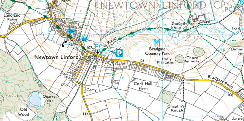 Bradgate Country Park Map